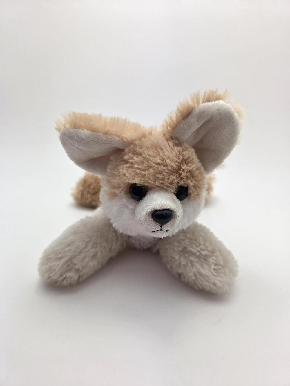 Aurora Laying Down Fennec Fox Plush, Vintage Collectible (6 inch)